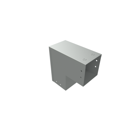 150mmx50mm 90° Bend External Steel Trunking Galvanised